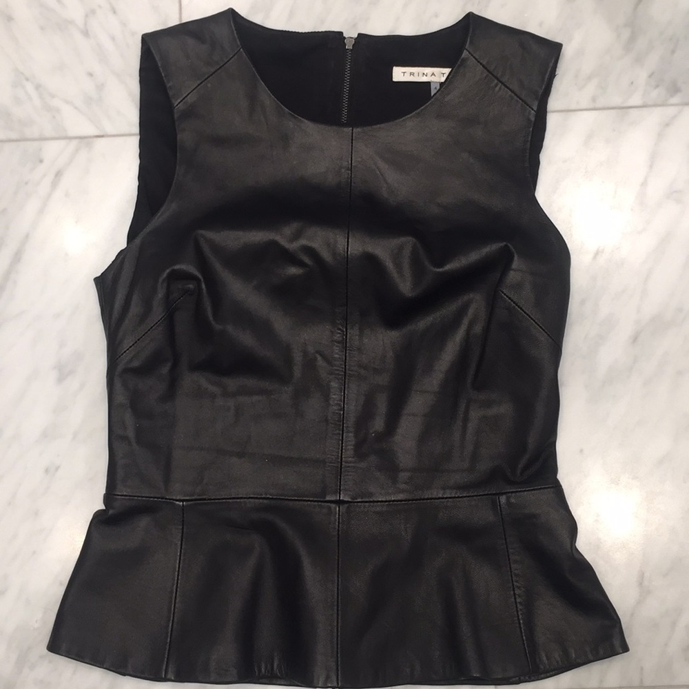 Trina Turk leather vest